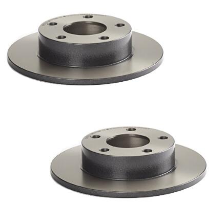 Audi Brembo Brake Kit - Pads and Rotors Rear (245mm) (Low-Met) 8D0615601A - Brembo 1535617KIT